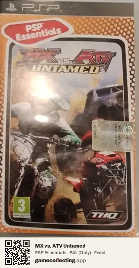 MX vs. ATV Untamed PlayStation Portable, Italy box front