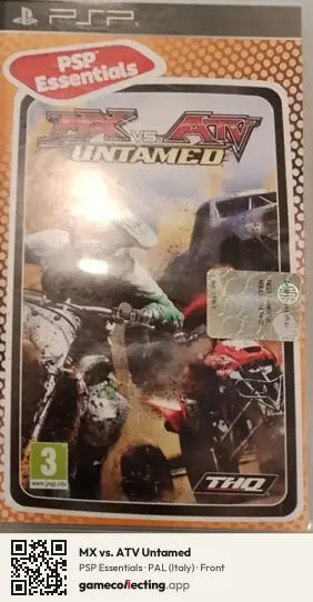 MX vs. ATV Untamed PlayStation Portable, Italy box front