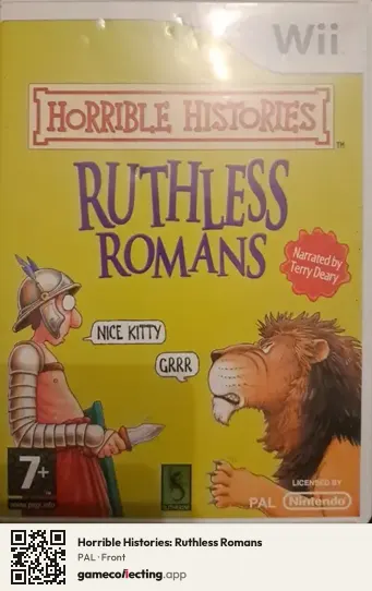 Horrible Histories: Ruthless Romans Nintendo Wii, PAL box front