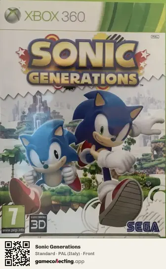 Sonic Generations Xbox 360, Italy box front