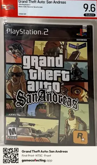 Grand Theft Auto: San Andreas PlayStation 2, NTSC box front
