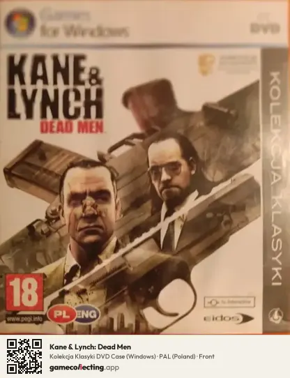Kane & Lynch: Dead Men Computer, Poland box front