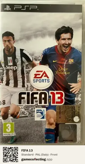 FIFA 13 PlayStation Portable, Italy box front