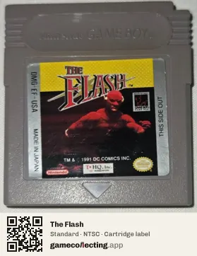 The Flash Game Boy, NTSC cartridge label