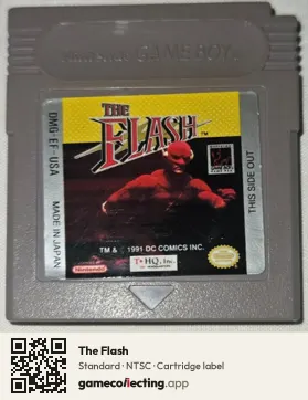 The Flash Game Boy, NTSC cartridge label