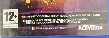 Guitar Hero: Smash Hits, the PEGI square on its front