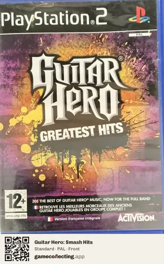 Guitar Hero: Smash Hits PlayStation 2, PAL box front