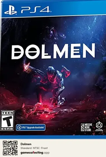 Dolmen PlayStation 4, NTSC box front