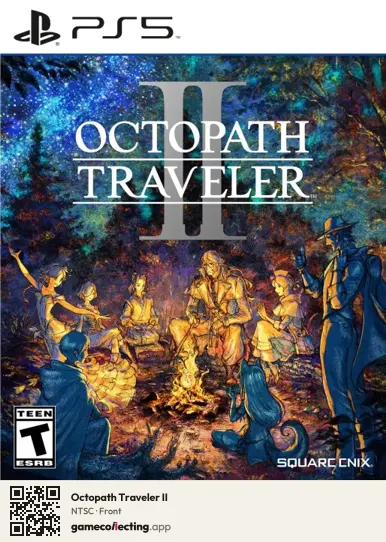 Octopath Traveler II PlayStation 5, NTSC box front