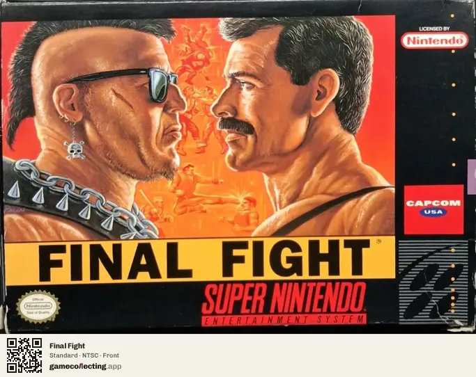 Final Fight Super Nintendo Entertainment System, NTSC box front