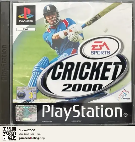 Cricket 2000 PlayStation, PAL box front