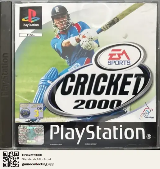 Cricket 2000 PlayStation, PAL box front