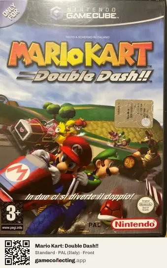 Mario Kart: Double Dash!! Nintendo GameCube, Italy box front