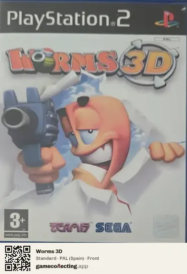 Worms 3D PlayStation 2, Spain box front