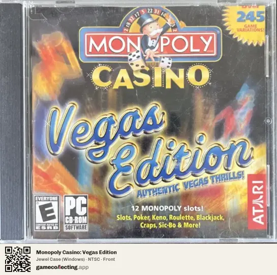 Monopoly Casino: Vegas Edition Computer, NTSC box front