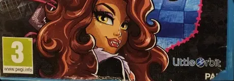Monster High: New Ghoul in School, the PEGI square on its front