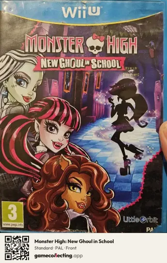 Monster High: New Ghoul in School Nintendo Wii U, PAL box front