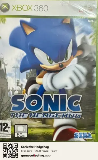Sonic the Hedgehog Xbox 360, France box front