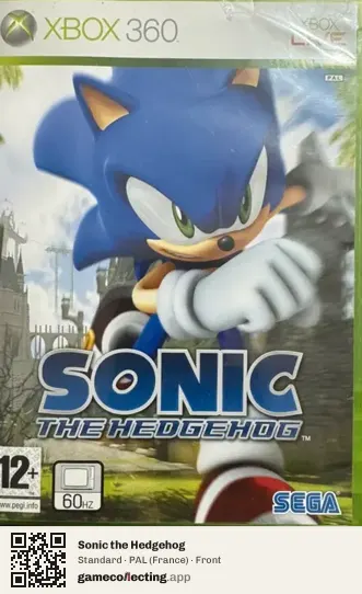 Sonic the Hedgehog Xbox 360, France box front