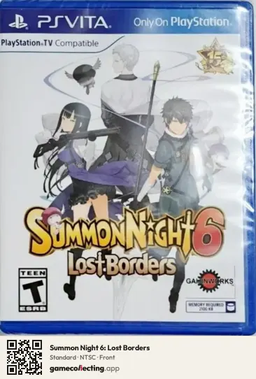 Summon Night 6: Lost Borders PlayStation Vita, NTSC box front