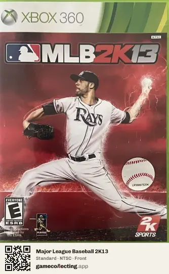 Major League Baseball 2K13 Xbox 360, NTSC box front