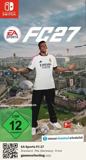 EA Sports FC 27 Nintendo Switch, Germany box front