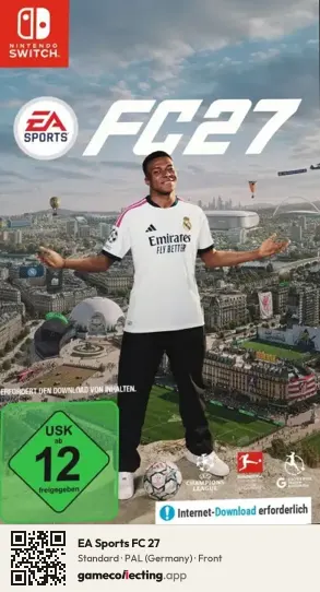 EA Sports FC 27 Nintendo Switch, Germany box front