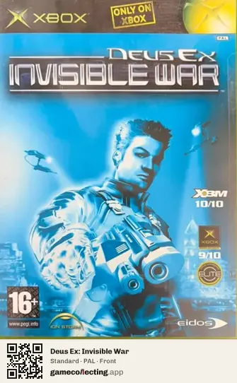 Deus Ex: Invisible War Xbox, PAL box front