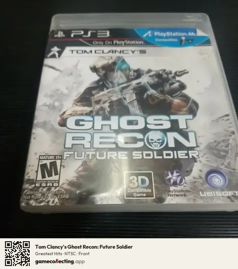 Tom Clancy's Ghost Recon: Future Soldier PlayStation 3, NTSC box front