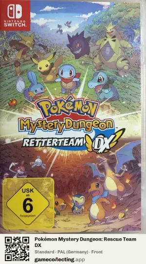 Pokémon Mystery Dungeon: Rescue Team DX Nintendo Switch, Germany box front