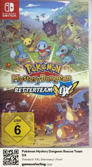 Pokémon Mystery Dungeon: Rescue Team DX Nintendo Switch, Germany box front