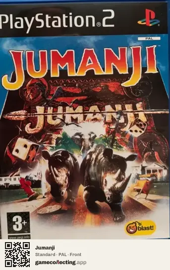 Jumanji PlayStation 2, PAL box front