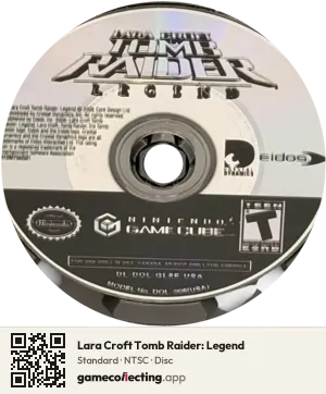 Lara Croft Tomb Raider: Legend Nintendo GameCube, NTSC disc