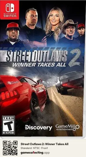 Street Outlaws 2: Winner Takes All Nintendo Switch, NTSC box front