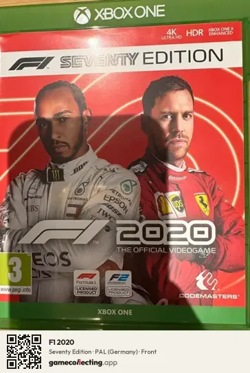 F1 2020 Xbox One, Germany box front