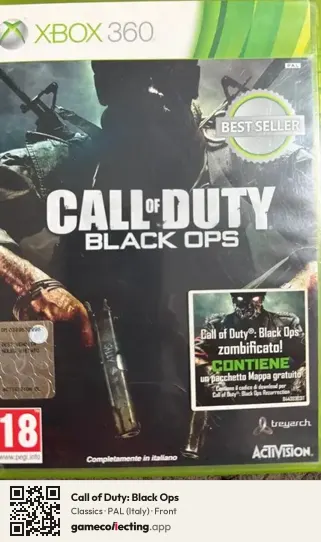 Call of Duty: Black Ops Xbox 360, Italy box front