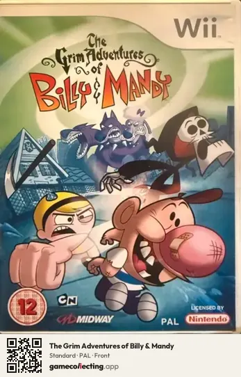 The Grim Adventures of Billy & Mandy Nintendo Wii, PAL box front
