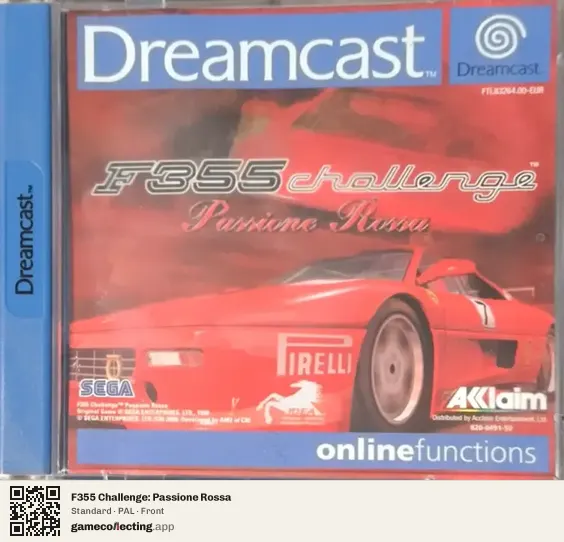 F355 Challenge: Passione Rossa Sega Dreamcast, PAL box front