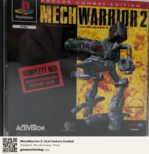 MechWarrior 2: 31st Century Combat PlayStation, Germany box front