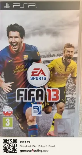 FIFA 13 PlayStation Portable, Poland box front