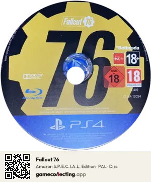 Fallout 76 PlayStation 4, PAL disc