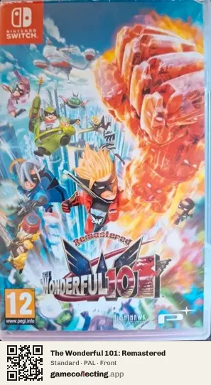 The Wonderful 101: Remastered Nintendo Switch, PAL box front