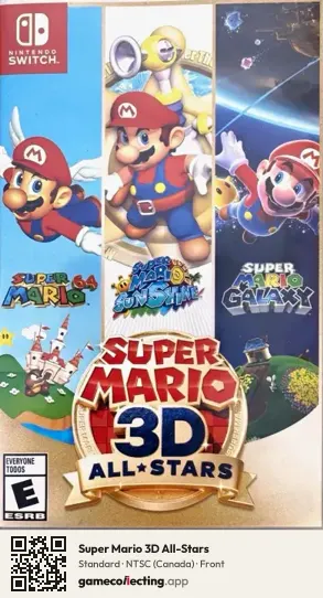 Super Mario 3D All-Stars Nintendo Switch, Canada box front