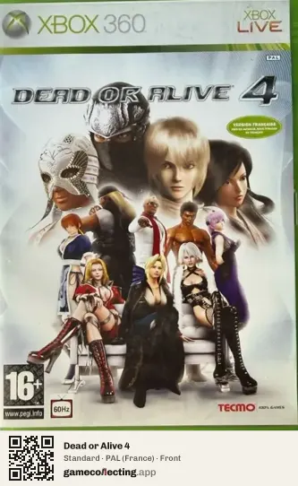Dead or Alive 4 Xbox 360, France box front
