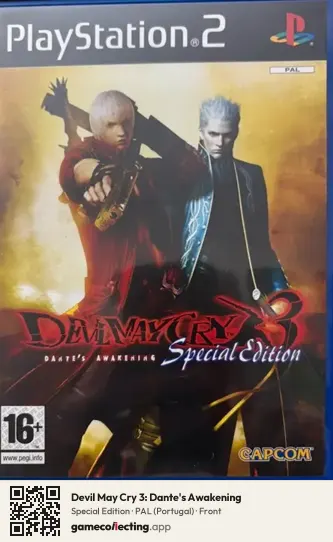Devil May Cry 3: Dante's Awakening PlayStation 2, Portugal box front