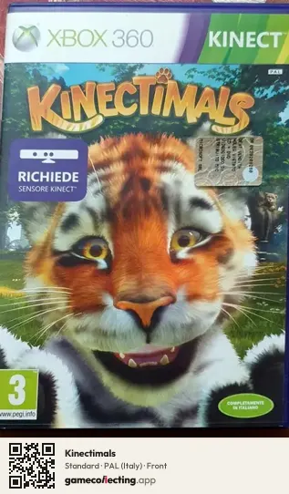 Kinectimals Xbox 360, Italy box front