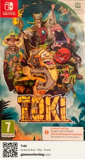 Toki Nintendo Switch, PAL box front