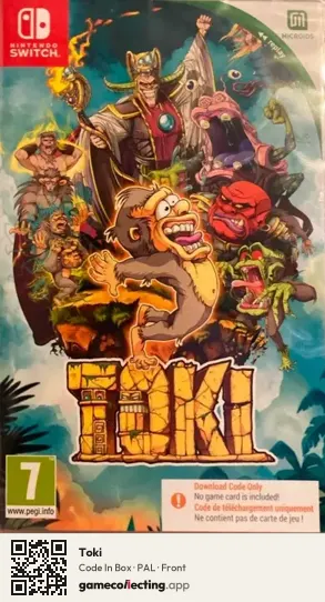 Toki Nintendo Switch, PAL box front
