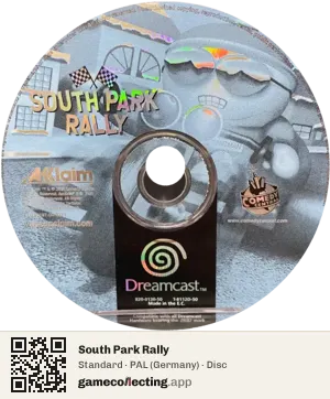 South Park Rally Sega Dreamcast, PAL disc