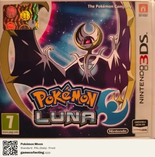 Pokémon Moon Nintendo 3DS, Italy box front